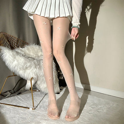 Lace Mesh Stockings Women's Thin Hollow Pantyhose