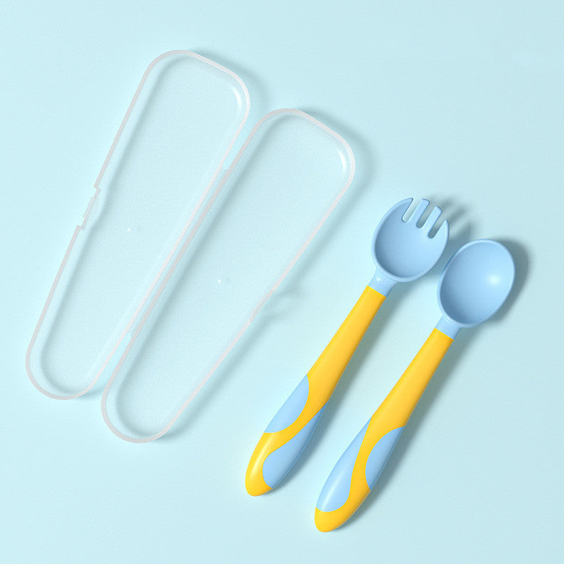 Baby Training Fork Spoon Twist Spoon Children's Tableware Set