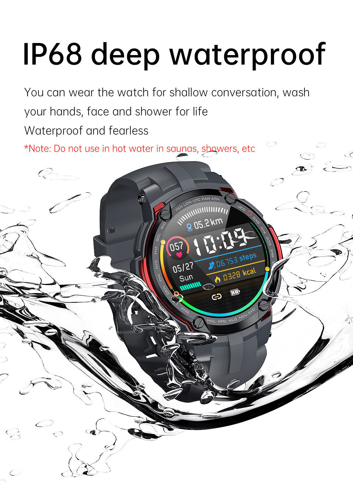 V6 Smart Sports Health Watch Sleep Monitoring