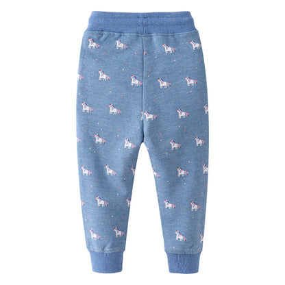 Children's cotton wool long pants