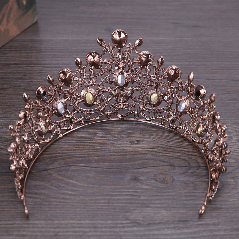 Vintage Elegant Sapphire And Diamond Bridal Crown Tiara
