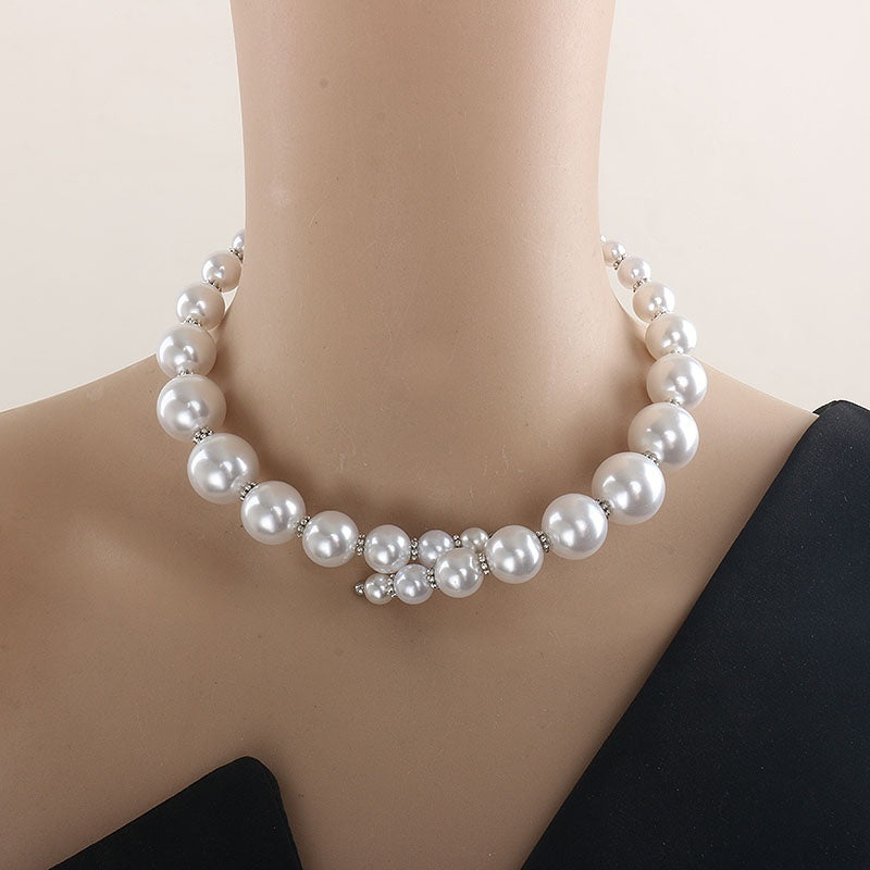 Female Open Size Pearl Collar Necklace