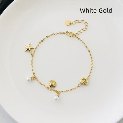 Women's Fashion Elegant Shell Pearl Shell Bracelet