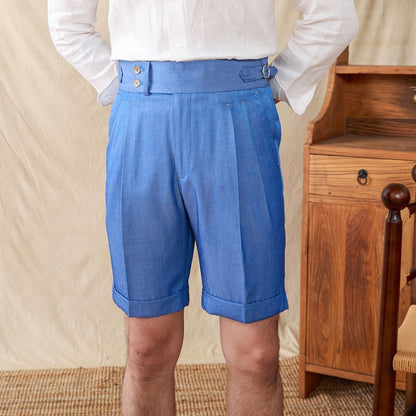 Cotton Blend Vintage Anti-wrinkle Shorts