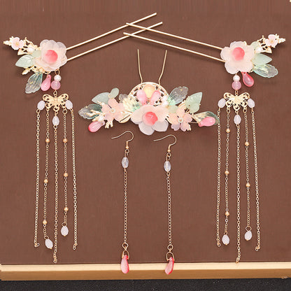 Headdress Hair Plug Fringed Hairpin Full Set Step Rock