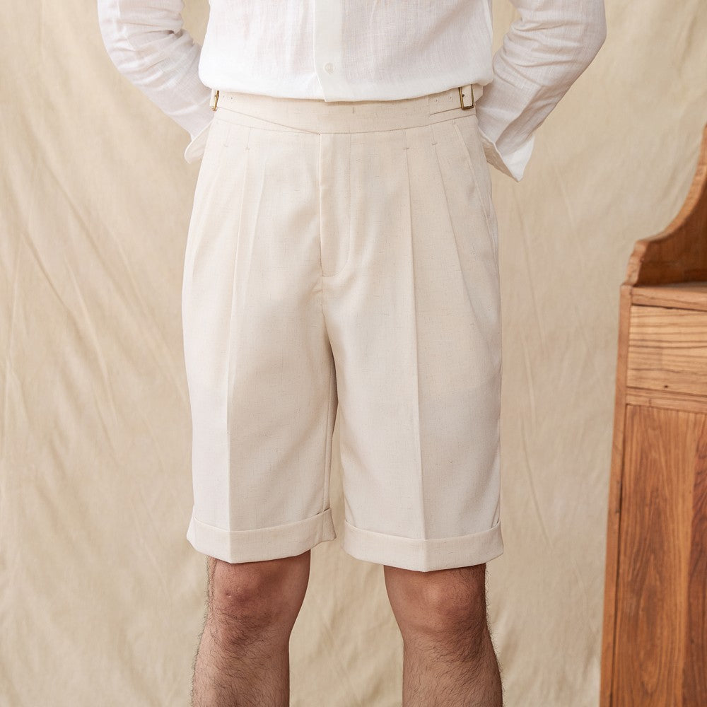 Summer Linen Blended Gorkha District Shorts