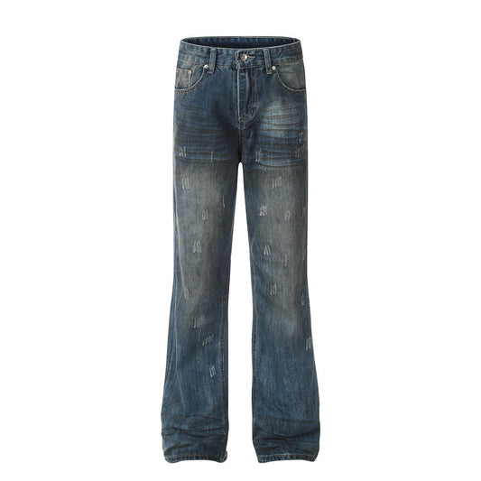 Punk Worn Jeans Trendy Men's Design