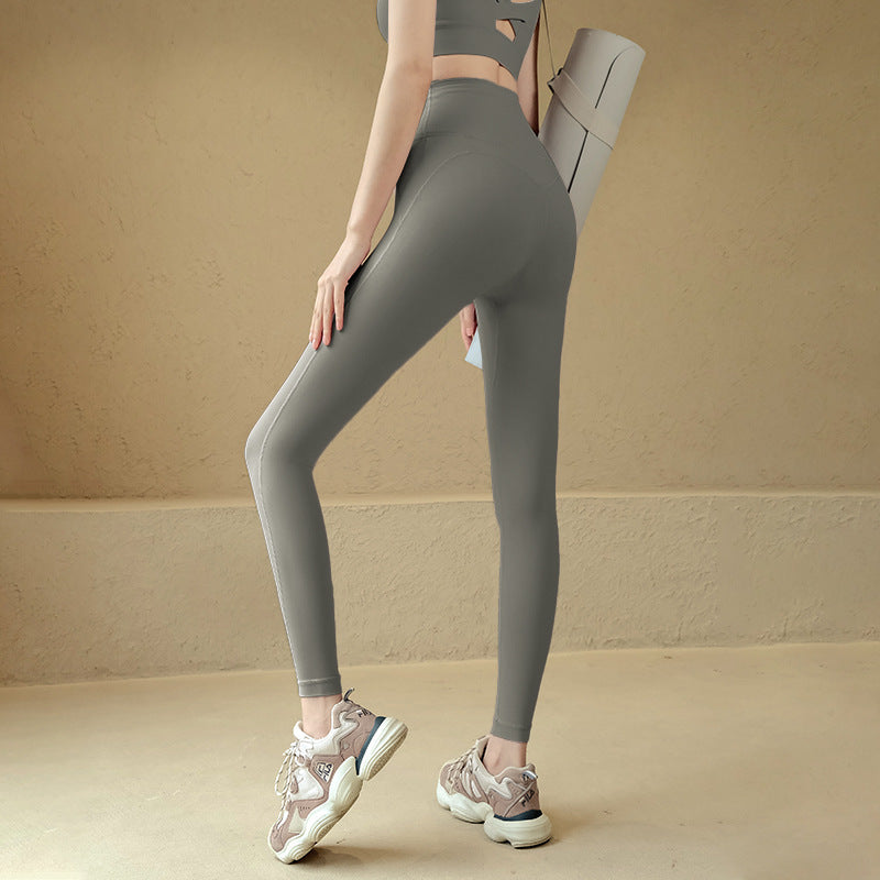 Summer Nude Feel High Waist Shaping Tight Stretch Workout Pants