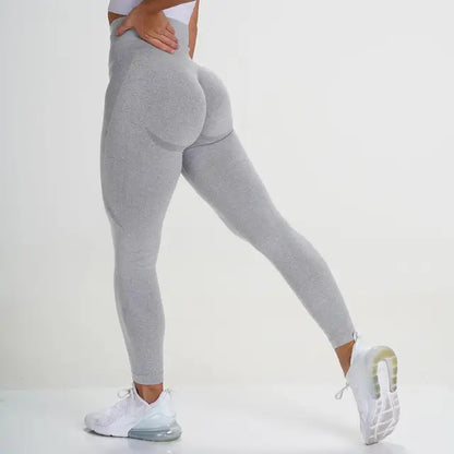 Curve Contour Seamless Leggings Yoga Pants Gym Outfits Workout Clothes Fitness Sport Women Fashion Wear Solid Pink Lilac Stretch