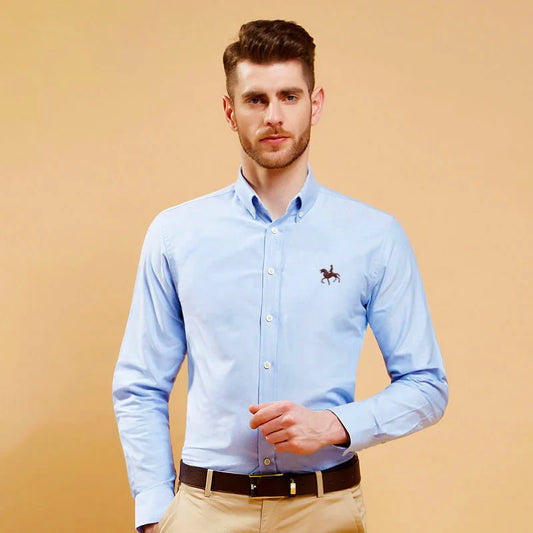 S-7XL Plus Size New Men's 100% Cotton Oxford Shirts