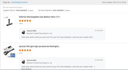 Trustfire T70 Hunting Flashlight 18650 2300lm LED Torch Ultra Powerful Rechargeable Light Tactical Camping Lamp