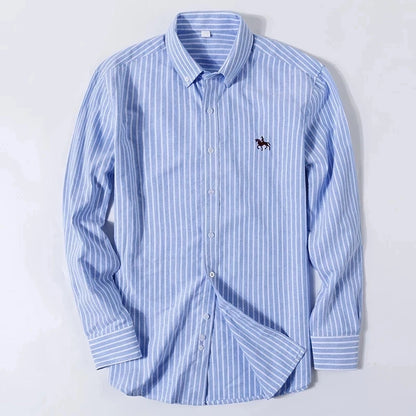 S-7XL Plus Size New Men's 100% Cotton Oxford Shirts