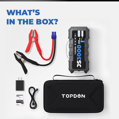 Topdon JS3000 3000A Car Jump Starter Power Bank 12V Car Starting Device 24000Mah Battery Jump Start for Car Booster