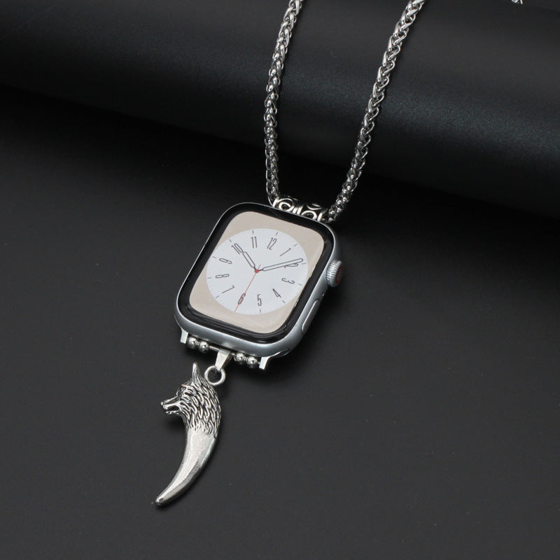 Watch Necklace Feather Hanging Strap