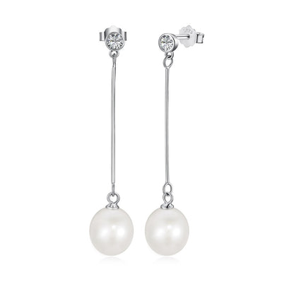 Sterling Silver Freshwater Pearl Ear Studs Niche