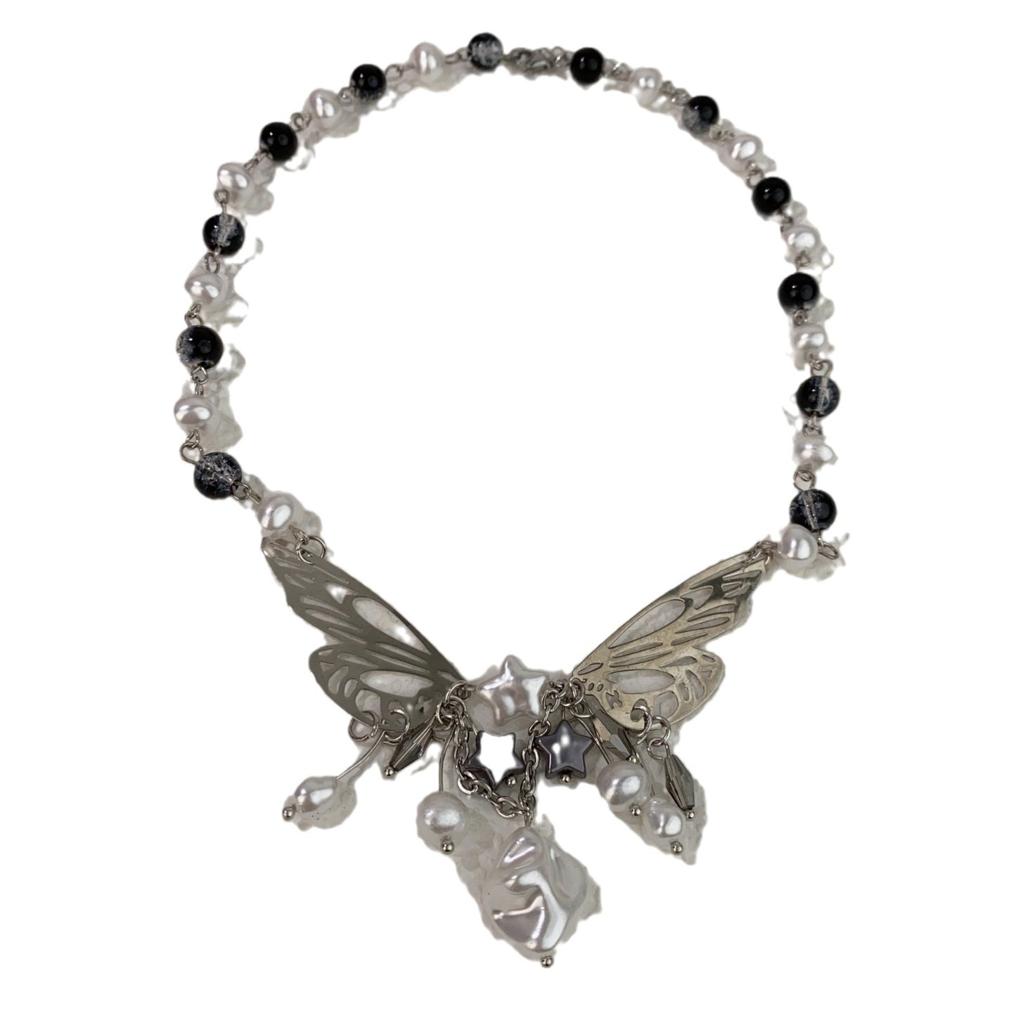 Eye-catching Hollow Butterfly Beaded Necklace For Women