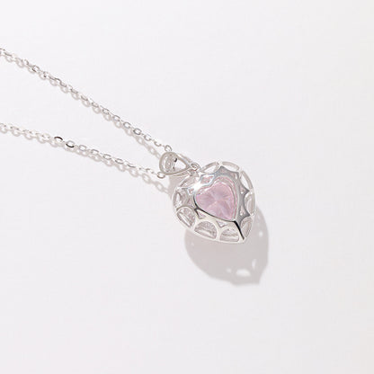 S925 Sterling Silver Necklace Guardian Hearts Necklace