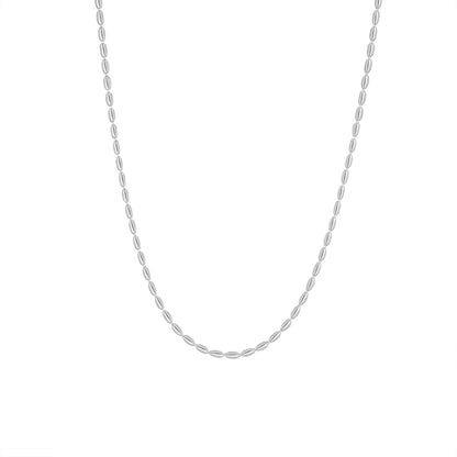 Simple Geometric Ellipse Crystal Irregular Necklace