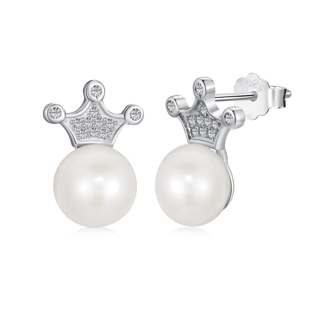 Sterling Silver Freshwater Pearl Ear Studs Niche