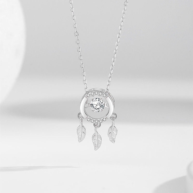 S925 Sterling Silver Smart Dreamcatcher Necklace Women's Fashion