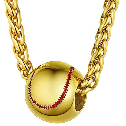 Baseball Necklace Football Hollow Pendant Necklace