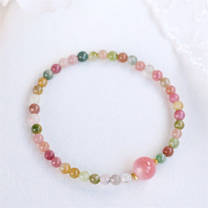 Natural Tourmaline DIY Design Women's Candy Bracelet