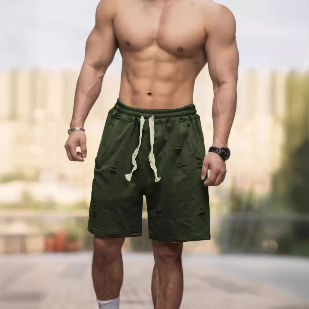 Solid Color Shorts Loose Breathable Casual Shorts