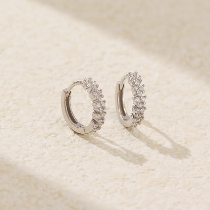 Fashion Silver Diamond Ear Ring Women