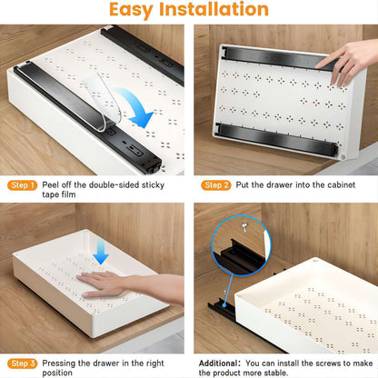 Kitchen Drawer Storage Rack Pull Out Cabinet Organizer with Slide Rails Spice Seasoning Bottle Storage Rack For Kitchen Pantry