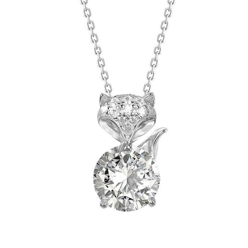 Moissanite Fox Non-fading Clavicle Chain