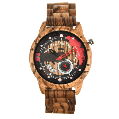 Personal Leisure Quartz Large Dial Men's Wooden Watch