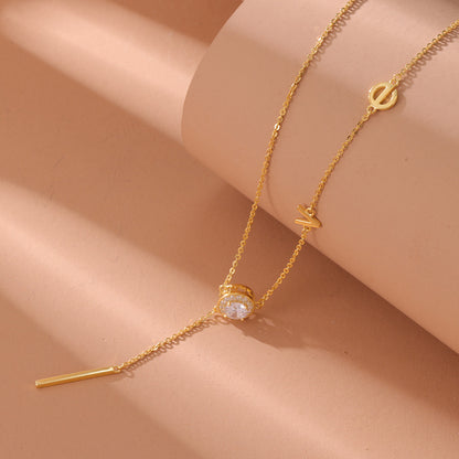 LOVE Necklace Fashion Simple Pendant High-grade Clavicle Chain