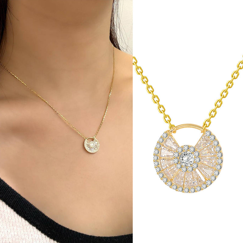 Circle Necklace For Women Light Luxury Minority