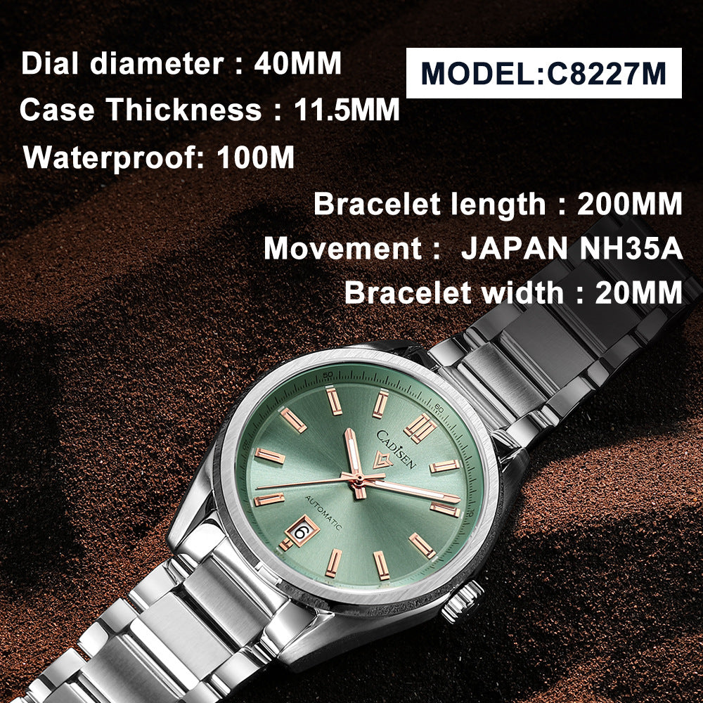 Fashion Waterproof Men's Business Mechanical Watch