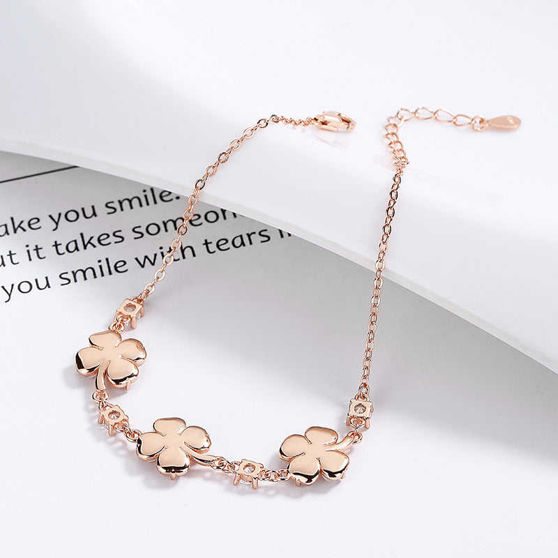 Fashion Jewelry Opal Crystal Gemstones Chain Bracelets For Women Femme Zircon Diamonds Rose Gold Jewelry Bijoux Mujer Cute Girlfriend Gifts