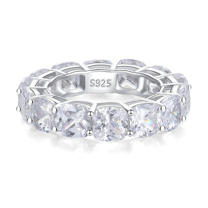 S925 Sterling Silver Ring European And American Full Diamond