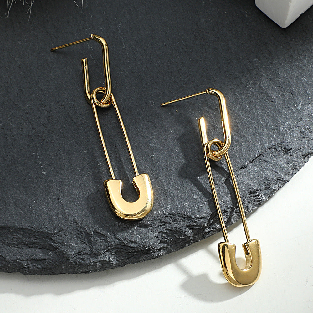 Stainless Steel Earrings For Women Niche Design Vintage