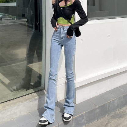 Women's Fashion Skirt High Waist Bootcut Jeans