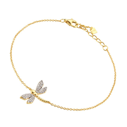 S925 Sterling Silver Bee Butterfly Bracelet