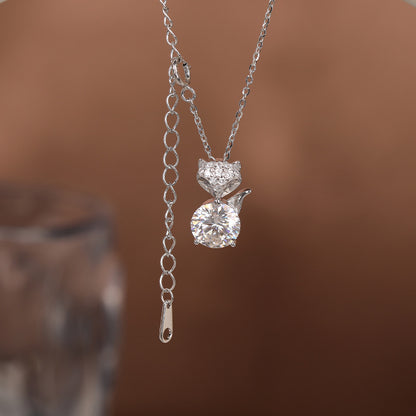 Moissanite Fox Non-fading Clavicle Chain