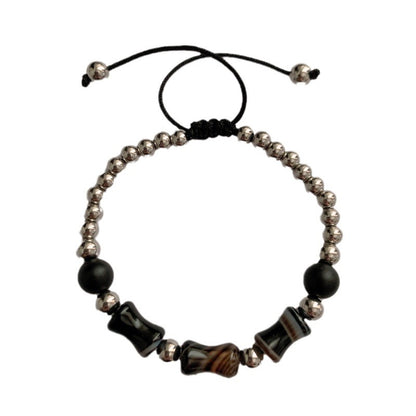 Agate Bamboo Bracelet Men's High-rise Retro