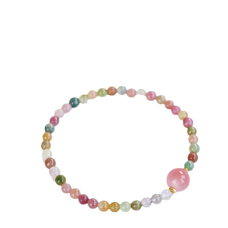 Natural Tourmaline DIY Design Women's Candy Bracelet