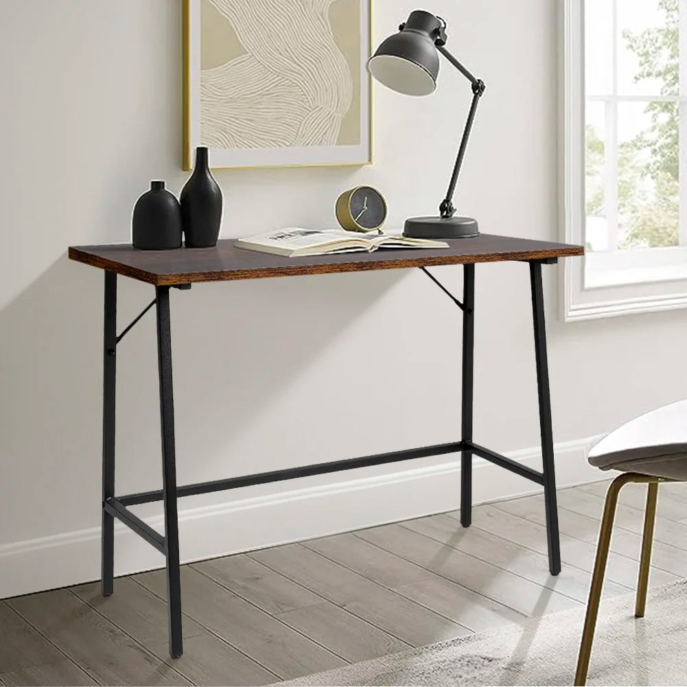 Rustic Brown Farmhouse Style Entryway Console Table