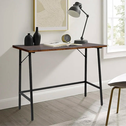 Rustic Brown Farmhouse Style Entryway Console Table