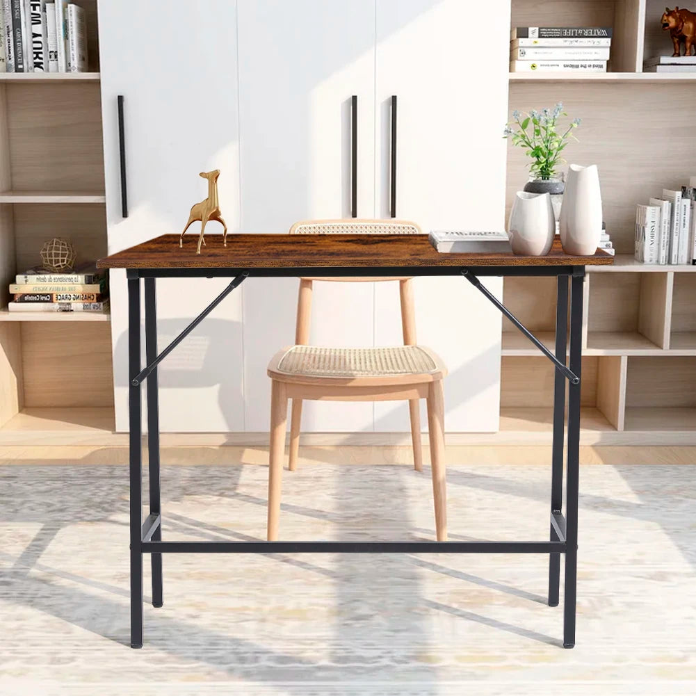 Rustic Brown Farmhouse Style Entryway Console Table