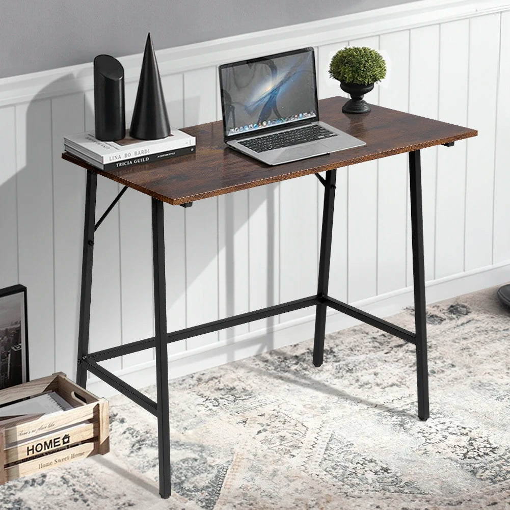 Rustic Brown Farmhouse Style Entryway Console Table