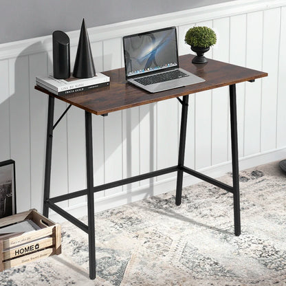 Rustic Brown Farmhouse Style Entryway Console Table