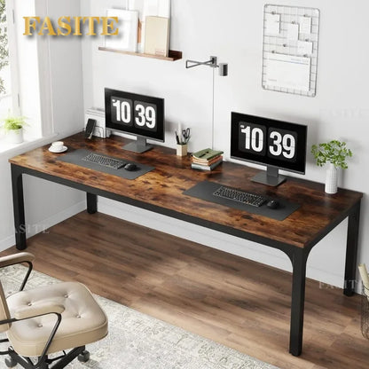 78.7 Inches Extra Long Computer Desk 2 Person Desk, Double Long Desk, Workstaion For Home Office