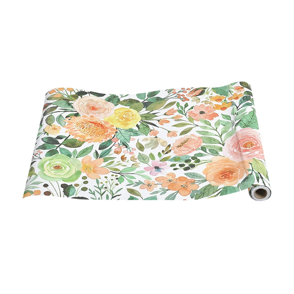 Livingandhome European Countryside Style Floral Wallpaper Roll Self Adhesive