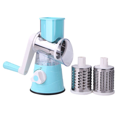Manual Vegetable Fruit Rotating Cutter Multi-functional Potato Cheese Round Slicer Kitchen Gadget Food Processors